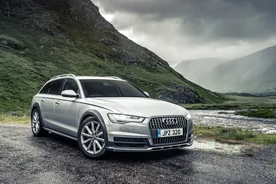 Обои для рабочего стола Ауди Универсал A6 Avant quattro серебристая