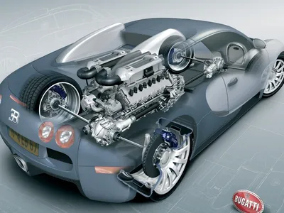 Фото Bugatti Veyron W16 2006 - автомобильные обои для рабочего стола на  NovgorodAUTO.ru