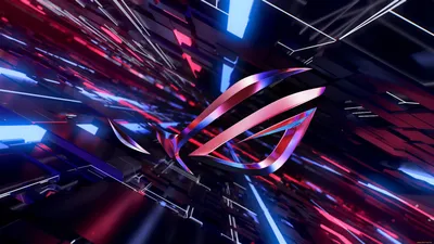 Обои на рабочий стол Игровая мышка от компании Asus на черном фоне, обои  для рабочего стола, скачать обои, обои бесплатно
