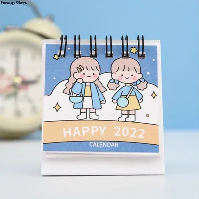 2023 Kawaii настольный календарь, планер, блокнот, милый большой рабочий  стол, мультяшный рабочий стол, креативный блокнот для девочек, календарь |  AliExpress