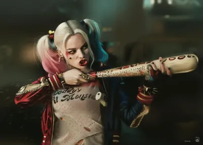 Обои на рабочий стол Harley Quinn / Харли Квинн, by vurdeM, обои для рабочего  стола, скачать обои, обои бесплатно