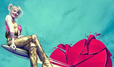 Обои на рабочий стол Harley Quinn / Харли Квин - персонаж из DC Comics,  обои для рабочего стола, скачать обои, обои бесплатно
