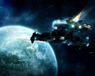 Обои 3Д Графика Космические корабли, звездолеты (Spaceships, starships),  обои для рабочего стола, фотографии космос, арт, звезды, космический,  корабль, вселенная Обои для рабочего стола, скачать обои картинки заставки  на рабочий стол.