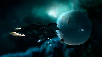 Картинка на рабочий стол космос, космические корабли, иллюминатор 2560 x  1440
