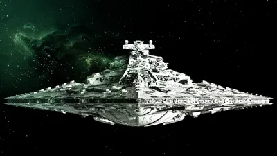 Скачать обои Фантастический космический корабль на рабочий стол из раздела  картинок Космос