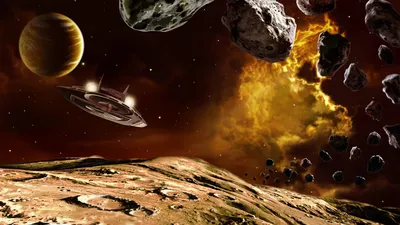 Космические корабли будущего готовятся к старту - обои для рабочего стола,  картинки, фото