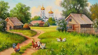 Обои на рабочий стол деревня - 70 фото
