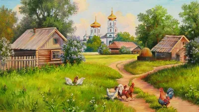 Лето в деревне обои на рабочий стол. Картинки лето в деревне
