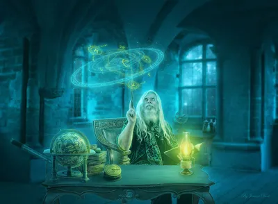 Обои фантастика, арт, девушка, взгляд, магия, огонь, книга на рабочий стол