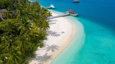Обои maldives, остров, океан, island, бассейн, fesdu, кораллы, мальдивы на рабочий  стол