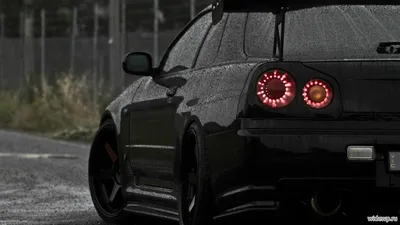 Картинки nissan skyline, r34, girl, women, city, black car, blonde, street,  road - обои 1920x1200, картинка №405908