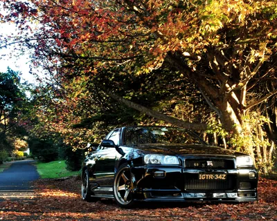 Nissan Skyline GT-R R34 HD обои на рабочий стол (1920х1080)