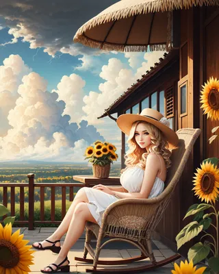 Фотографии Солнце Природа Небо Поля Цветы Подсолнухи 600x800