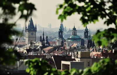 Пейзаж замечательного города прага - обои на рабочий стол
