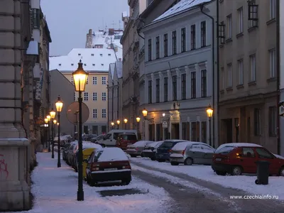 Фотография Прага Чехия Мосты река Вечер Уличные фонари 1920x1080