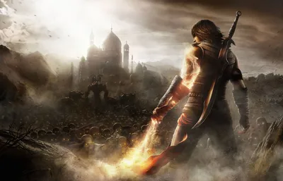 Обои на рабочий стол Принц Персии против армии песка / Prince of Persia  Against The Sand Army, обои для рабочего стола, скачать обои, обои бесплатно