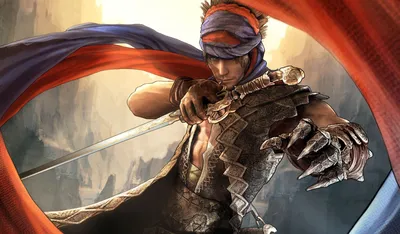Картинка на рабочий стол prince of persia, горы, принц персии, фэнтези,  меч, игры, обои, перчатка, game wallpapers 1024 x 600