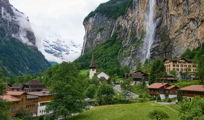 Обои для рабочего стола Швейцария Luzern Горы Здания Города