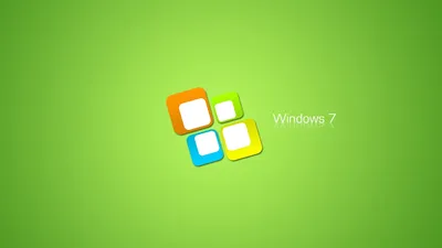 Обои Зеленый Windows 7, картинки - Обои для рабочего стола Зеленый Windows 7  фото из альбома: (компьютеры)