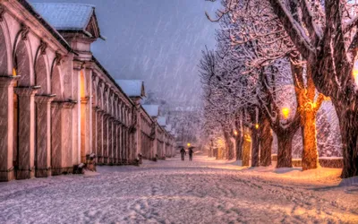 Зима - Snow village HD LIve Video Wallpaper - обои живые