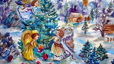 Новогодние рисунки для срисовки: 2023 идеи для красок, карандашей, маркеров  | Рисунки, Детские поделки, Новогодние подарки