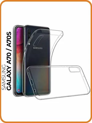 Чехол-книжка на Samsung Galaxy A70 / A70s (для Самсунг А70 / А70с) с  рисунком \"Розовые цветочки на голубом\" черный - купить с доставкой по  выгодным ценам в интернет-магазине OZON (803647618)