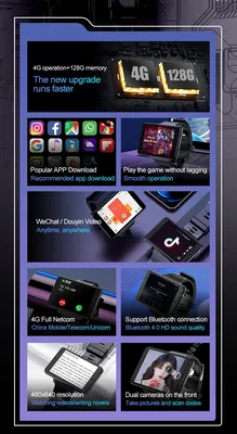 Мужские умные часы с большим экраном 4G, 4G + 128 ГБ, HD-камера, Android- телефон, часы, Wi-Fi, GPS, mp3, mp4 | AliExpress
