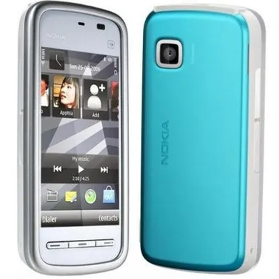 Телефон мобильный Nokia 5228 White Blue купить недорого в каталоге интернет  магазина Домотехника Фото отзывы обзоры описание Владивосток