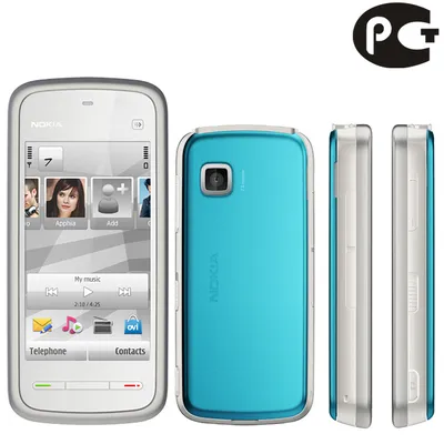 Смартфон Nokia 5228 white-blue (бело-голубой) купить в ОГО! | 31638 | цена  | характеристики