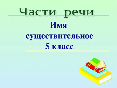 Презентация по русскому языку на тему \"Имя существительное\" 3 класс