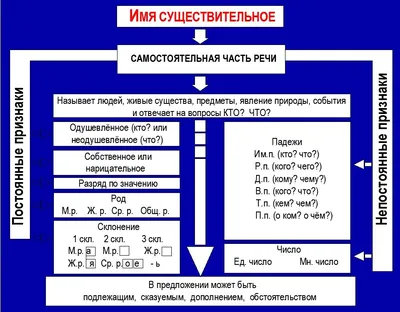 Имена существительные: собственные и нарицательные