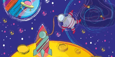 Рисунки на день космоса (49 фото) » рисунки для срисовки на Газ-квас.ком