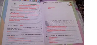 Школьные заметки: Проект \"Кто нас защищает\"