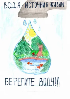 Иллюстрации на тему вода - 90 фото