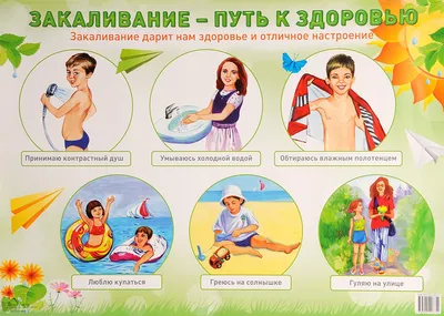 Рисунки на тему закаливание детей - 48 фото