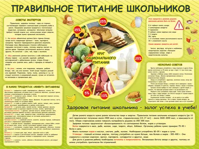 Основы здорового питания (3 фото). Воспитателям детских садов, школьным  учителям и педагогам - Маам.ру