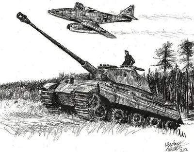 Рисунки военной техники карандашом (32 фото) 🔥 Прикольные картинки и юмор