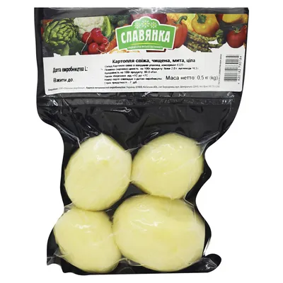 Картофель Славянка свежий очищенный мытый 500г ❤️ доставка на дом от  магазина Zakaz.ua