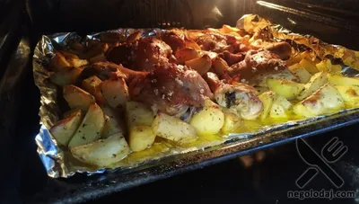 Куриное филе с грибами и картошкой в духовке рецепт с фото - 1000.menu