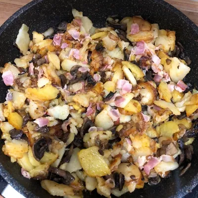 Картофель с Грибами в Духовке. Вкусный и Простой постный , вегетарианский  рецепт картошки! - YouTube