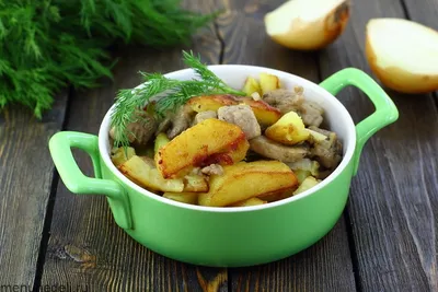 Картошка с мясом, запечённая в рукаве - рецепт автора Андрей Федоров  pushkinbl_food