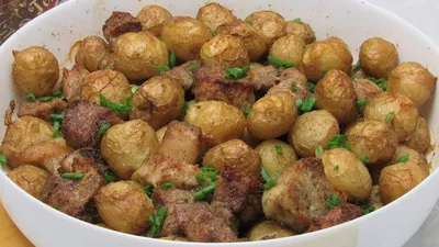 Картошка с мясом и грибами | Рецепты от Анны | Дзен