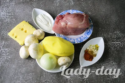 Блюда в духовке свинина с картошкой - 79 photo