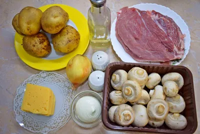 Свинина с картофелем в духовке \"Сочная\" - рецепт с фотографиями - Patee.  Рецепты