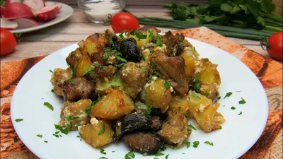 Картошка в Горшочках с Мясом и Грибами ☆ Рецепт очень вкусного и сытного  блюда. - YouTube