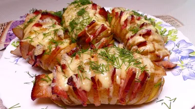 🥔Рецепт запеченного в духовке картофеля с чесноком и розмарином