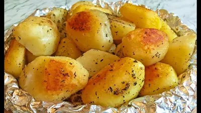 Картофель запечённый без масла