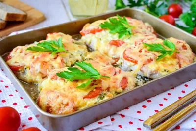 Куриное филе с помидорами и сыром - пошаговый рецепт с фото на Повар.ру