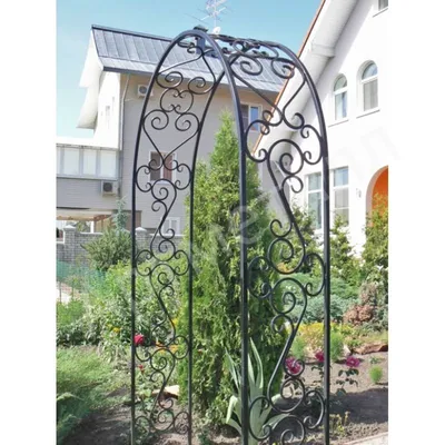 Арка садовая кованая