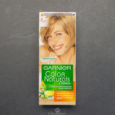 Краска для волос Garnier Color naturals creme - «Бюджетная краска для волос  Garnier Color naturals creme в оттенке 8 Пшеница. ДО - ПОСЛЕ. Сушит ли  волосы? Покажу, как справилась с сединой.» | отзывы